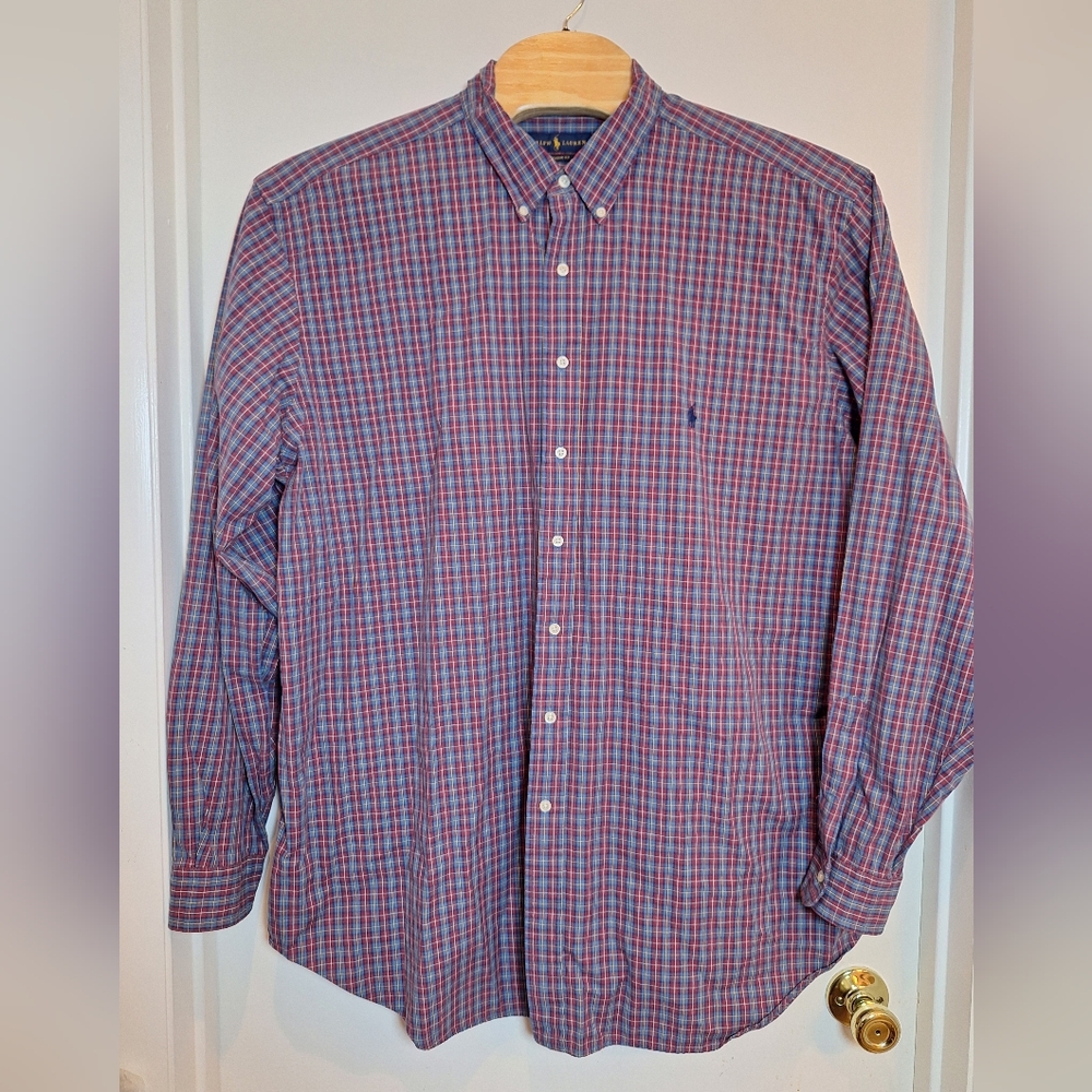 Ralph Lauren Classic‎ Fit 3XLT Multicolor Men's Button Down Long Sleeve Shirt
